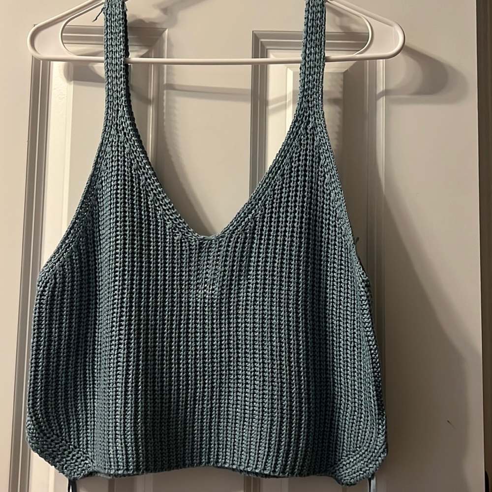 Boutique crochet tank top.